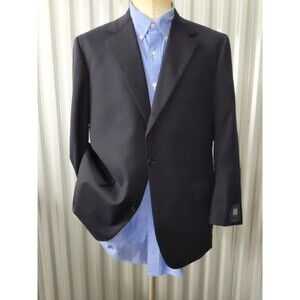 NOS Vintage 43R BROOKS BROTHERS Blue Flannel Wool Blazer Sport Coat Jacket